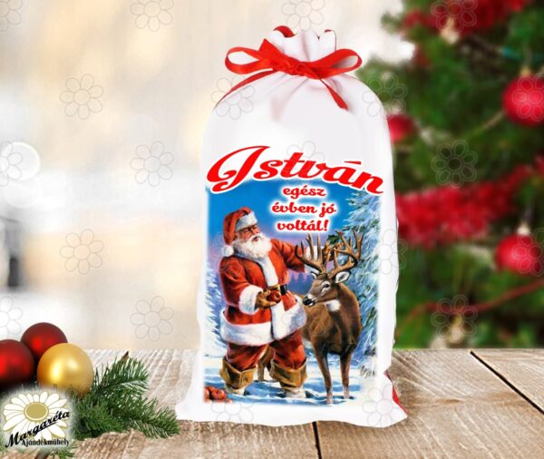 Mikulás zsák egyedi