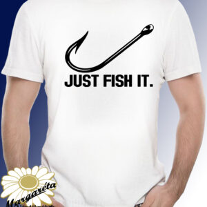 Horgász póló Just Fish it