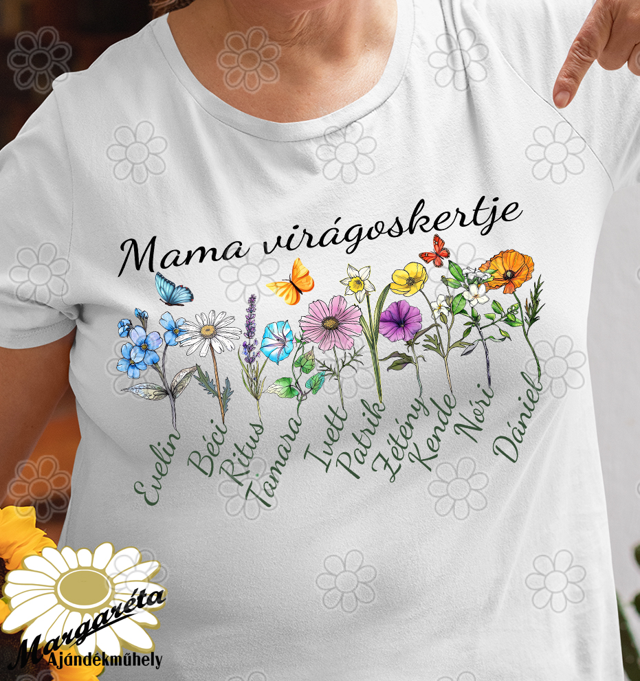 Mama virágoskertje