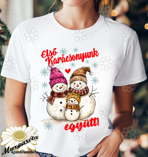 első karácsonyunk együtt hóember