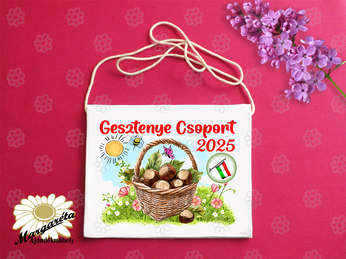 Ballagási tarisznya gesztenye csoport