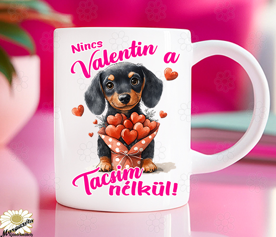 Valentin napi tacsis bögre